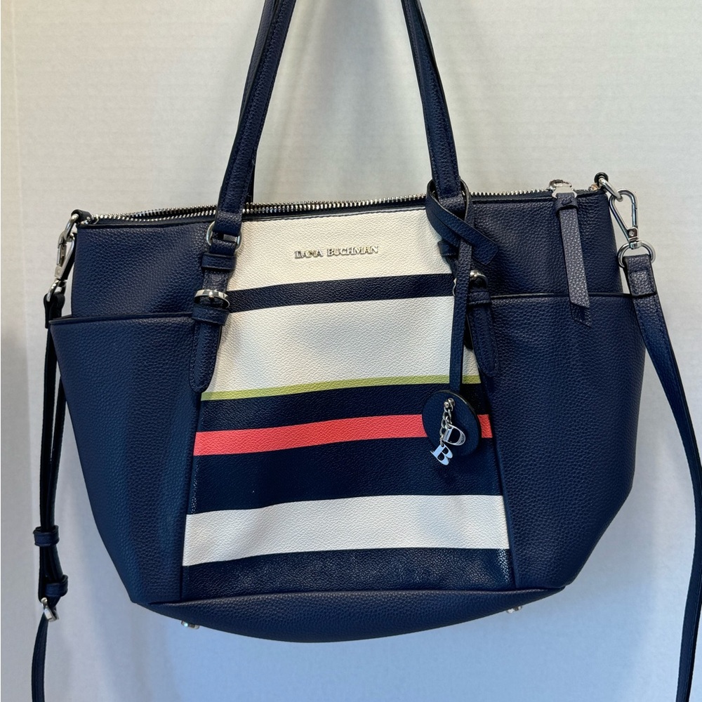 Dana Buchanan Tote Bag/Purse, Navy Blue